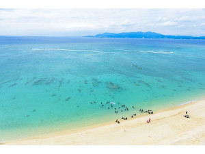 ベストウェスタン沖縄幸喜ビーチ前のビーチ