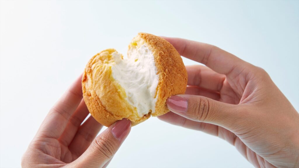 みんなが絶賛していた朝食バイキングのシュークリーム