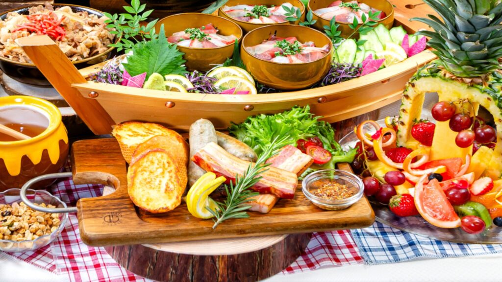 朝食ビュッフェ