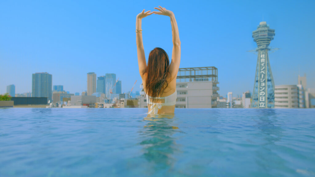 スパワールドのインフィニティプール