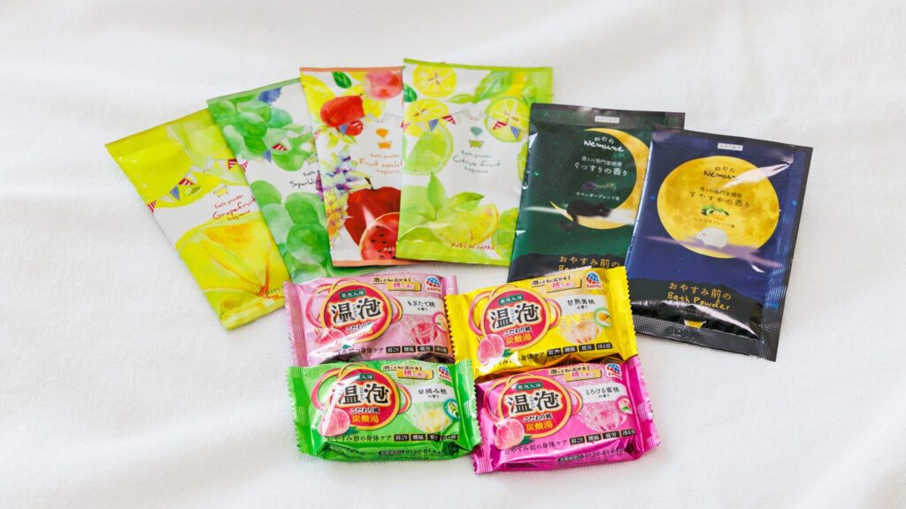 大人気の入浴剤も種類が豊富！