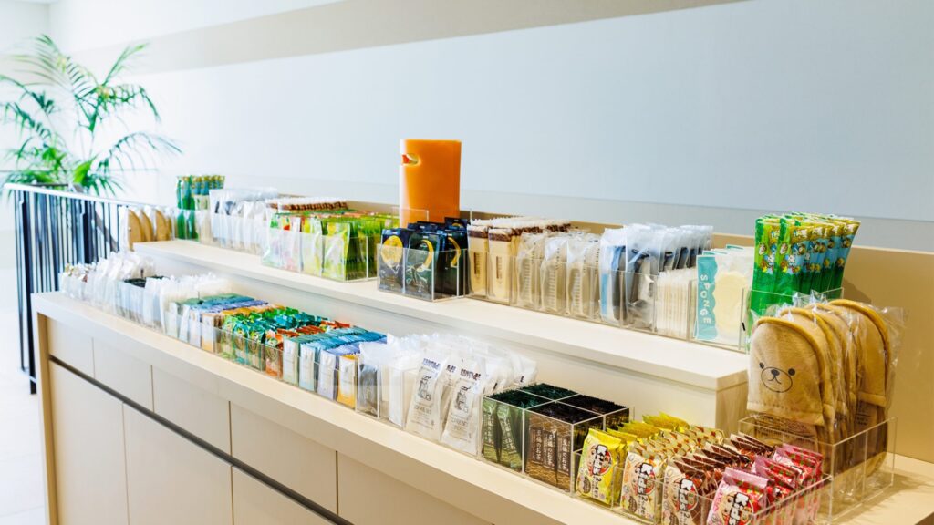 子供用も充実のアメニティステーション