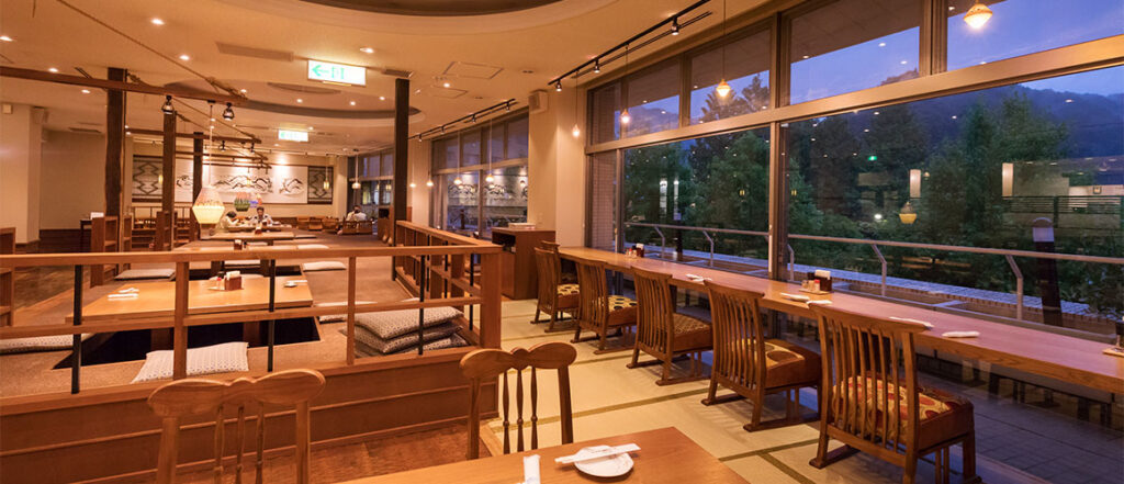 クアリゾートのレストラン。座敷もあるのが嬉しい！