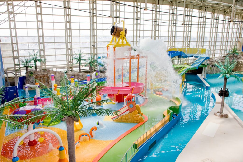 0歳から遊べるキッズプール！