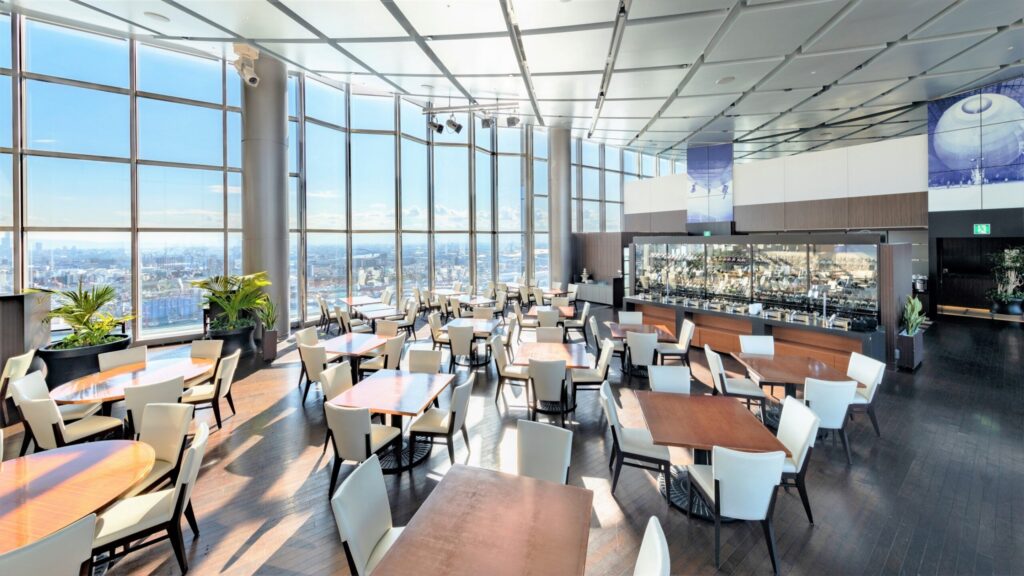 プレミアム朝食の食事会場!