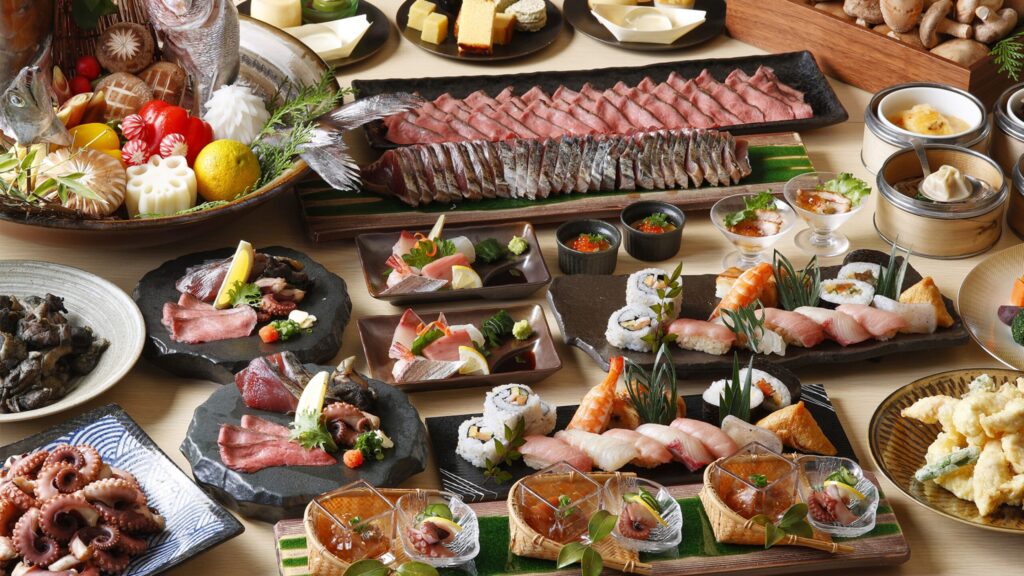 和ダイニング星の和食ビュッフェ