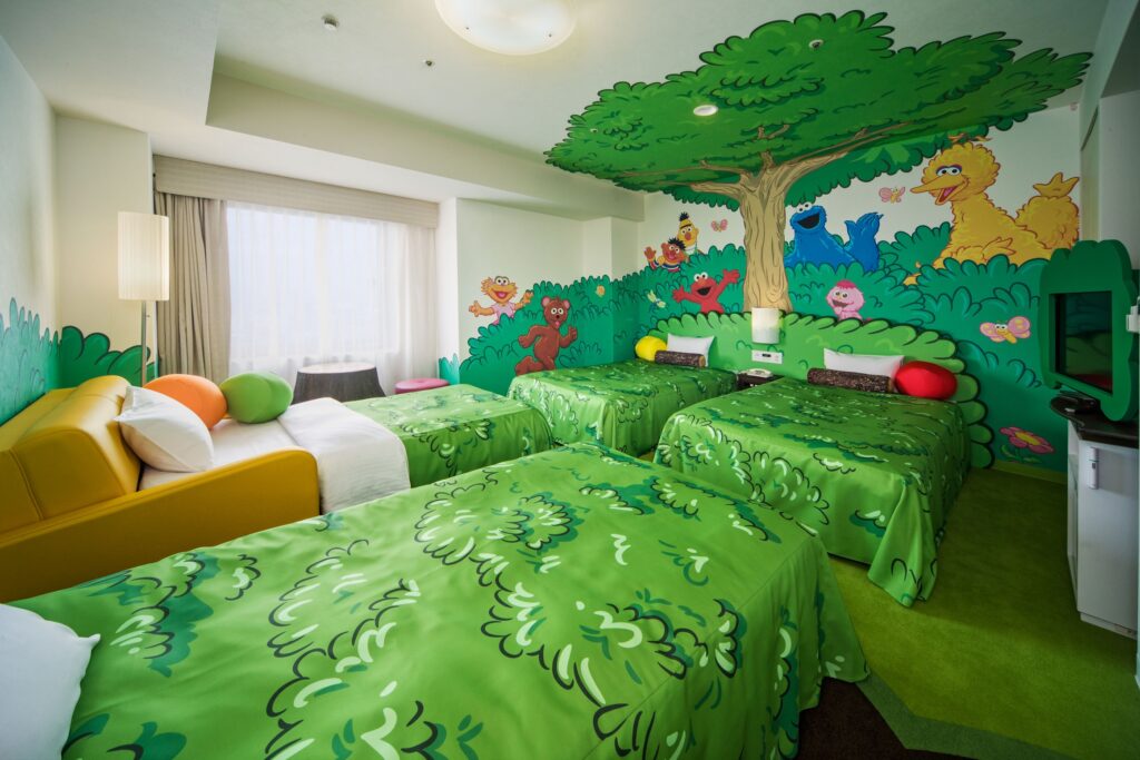 セサミストリートのお部屋がかわいい!