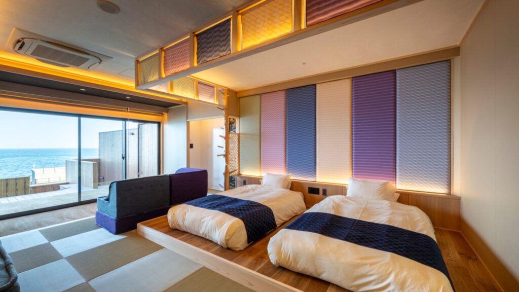 露天風呂付客室のお部屋