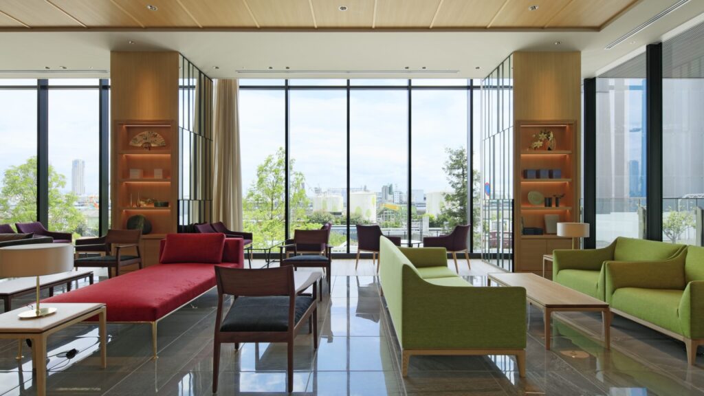 シンギュラリホテルのロビー