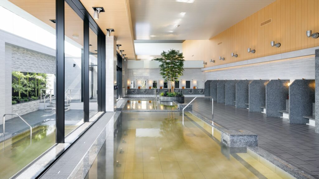 大浴場。露天風呂もあり！