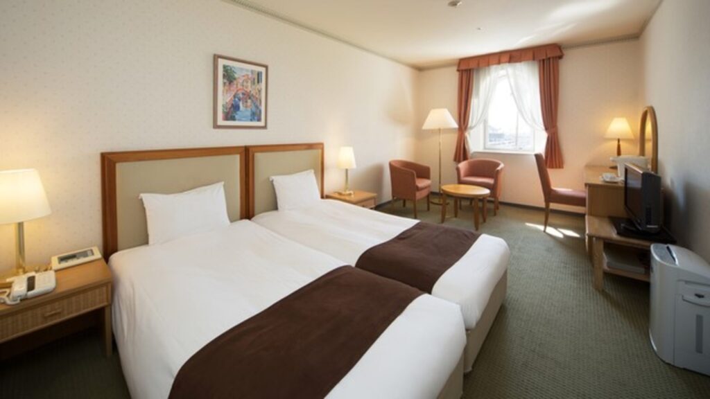 2階のスタンダードのお部屋はバルコニーなし