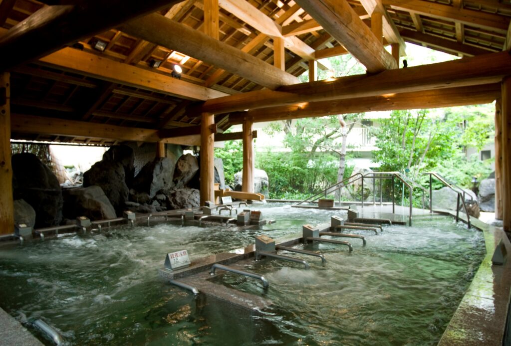 奥入瀬渓流のジャグジー