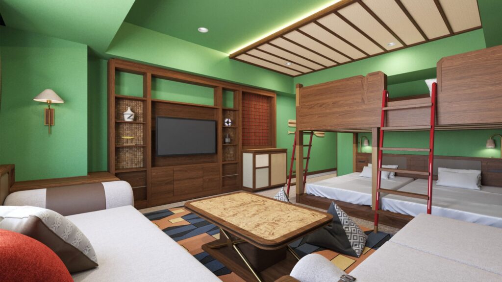 二段ベッドのドキドキアドベンチャールーム