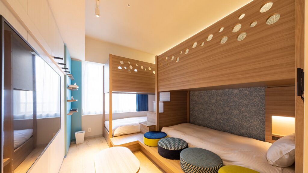 2段ベッドの部屋もあり!
子供はきっと喜ぶはず!