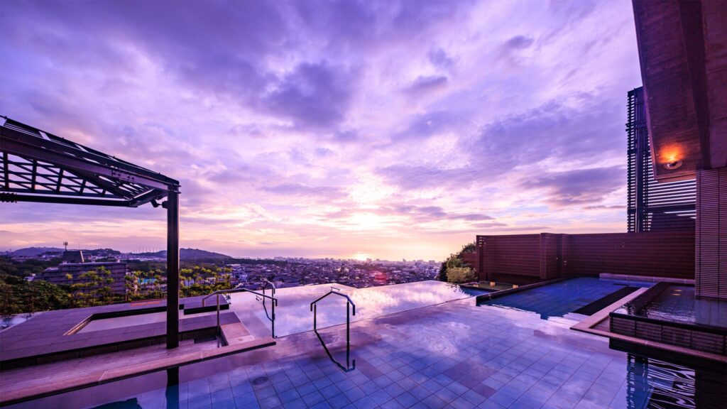 絶景露天風呂「棚湯」