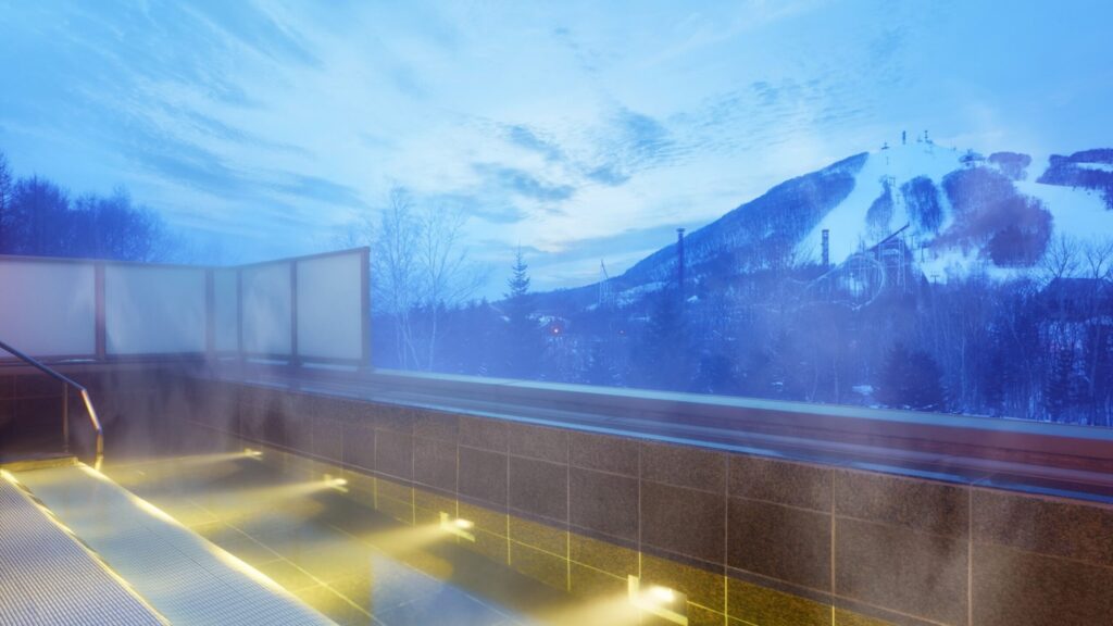 雪景色の露天風呂、素敵です！