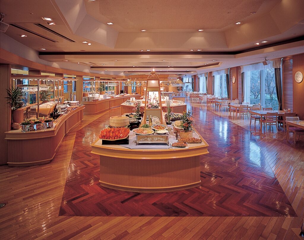 ガーデンホテルオリーブのバイキング会場