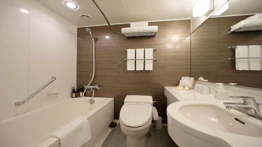 お風呂はほとんど全室ユニットバス