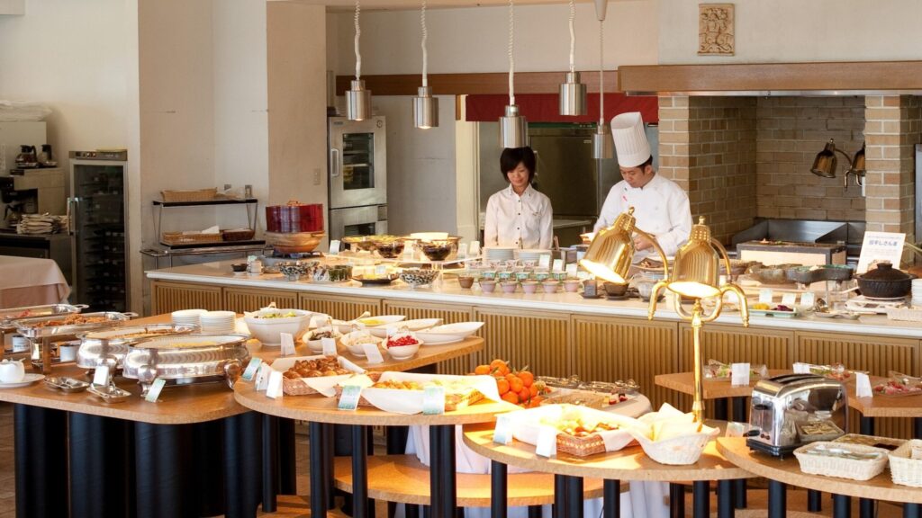 朝食が大人気！