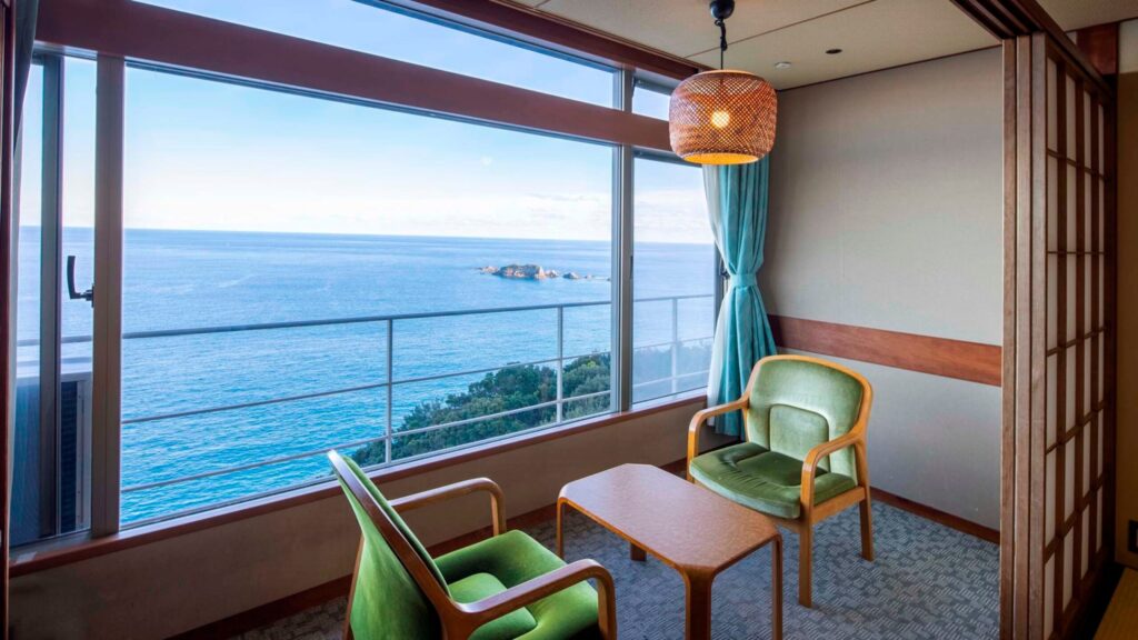 山の上からの太平洋は絶景!