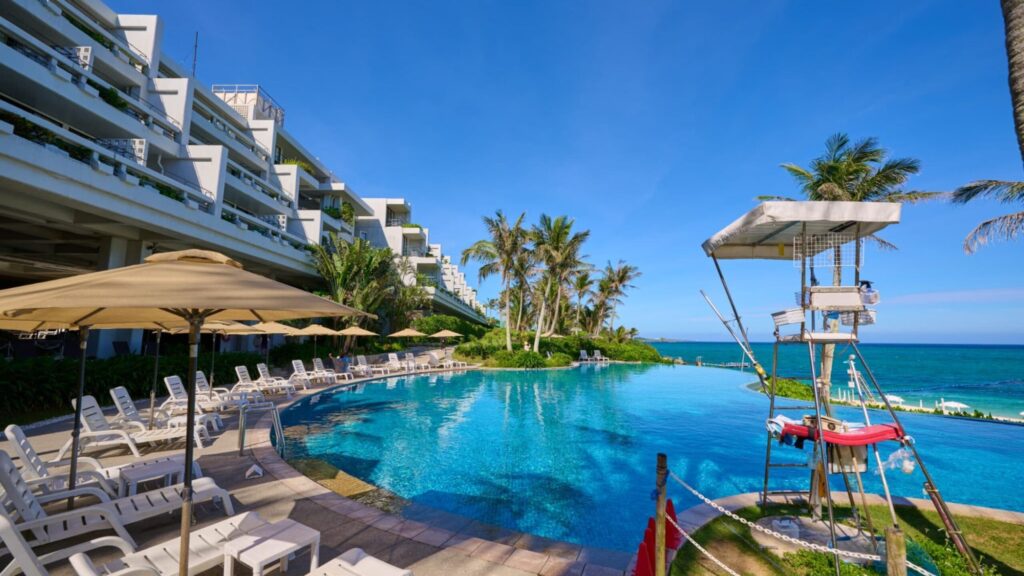 ムーンビーチのラグーンプール