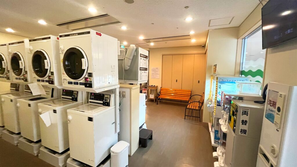 ラグナガーデンホテルのランドリー